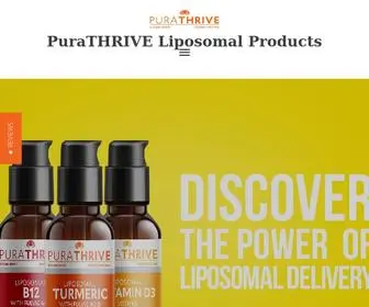Purathrive.com(Organic Health Supplements) Screenshot