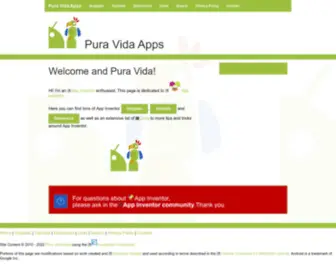 Puravidaapps.com(Pura Vida Apps) Screenshot