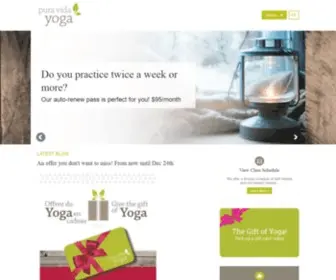 Puravidadieppe.ca(Our Eco Friendly Yoga Studio) Screenshot