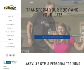 Puravidafitness.com(Fitness Gym in Lakeville) Screenshot