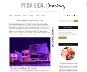 Puravidasometimes.com(Pura Vida. Sometimes) Screenshot