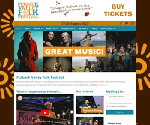 Purbeckvalleyfolkfestival.co.uk(Purbeck Valley Folk Festival Home) Screenshot