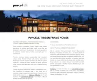 Purcell.com(PURCELL TIMBER FRAME HOMES) Screenshot