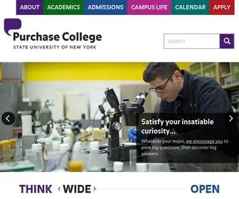 Purchase.edu(Purchase College) Screenshot