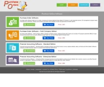 Purchaseorders.biz(Purchase orders software generate business financial accounting report) Screenshot