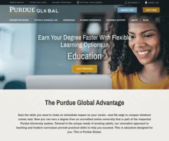 Purdueglobal.edu(It’s time to earn a degree) Screenshot