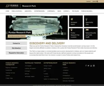 Purdueresearchpark.com(Purdue University) Screenshot