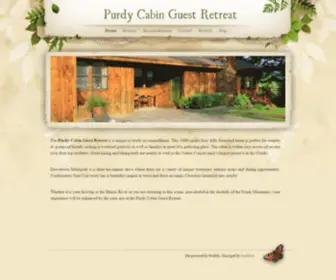 Purdycabin.com(           Purdy Cabin Guest Retreat) Screenshot