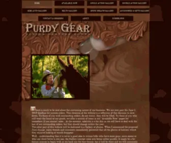 Purdygear.com(Custom Leather Holster) Screenshot