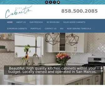 Pure-Cabinets.com(Kitchen Cabinets San Marcos) Screenshot