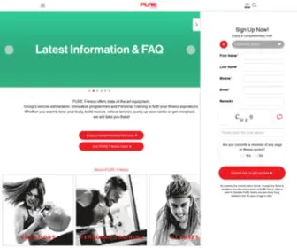 Pure-Fitness.com(Embark on a transformative wellness journey) Screenshot