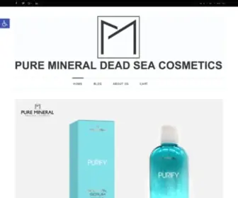 Pure-Mineral.co.il(Dead sea cosmetics) Screenshot