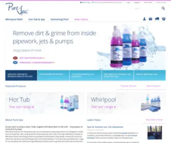 Pure-SPA.co.uk(Whirlpool & Hot Tub Cleaning & Care products) Screenshot