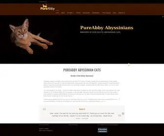 Pureabby.ca(PureAbby Abyssinian Cats) Screenshot