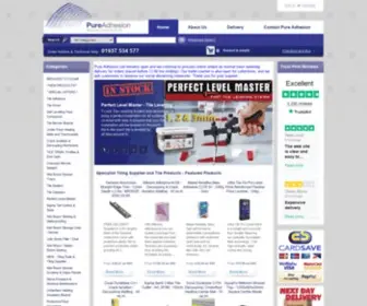 Pureadhesion.co.uk(Pure Adhesion Specialist Tiling Supplies) Screenshot