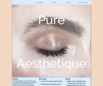 Pureaeslex.com(Pureaesthetique) Screenshot