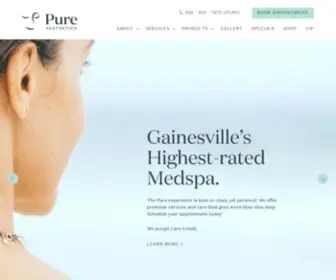 Pureaestheticsgainesville.com(Pure Aesthetics) Screenshot