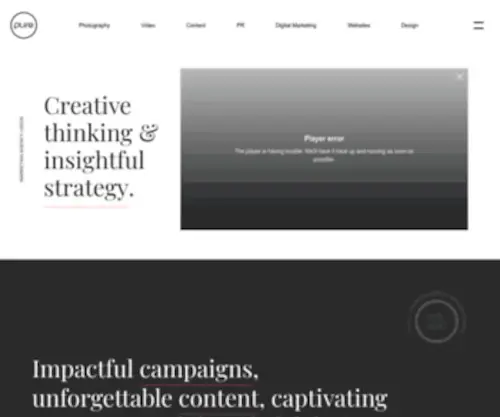 Pureagency.co.uk(Fully Integrated Creative Marketing Agency) Screenshot