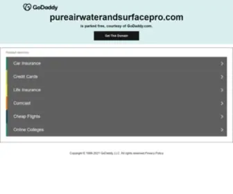 Pureairwaterandsurfacepro.com(Pureairwaterandsurfacepro) Screenshot