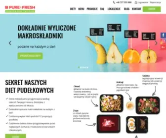 Pureandfresh.pl(Catering dietetyczny) Screenshot