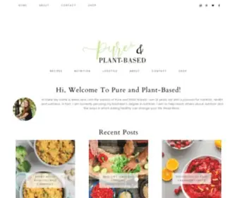 Pureandplantbased.com(Pure and Plant) Screenshot