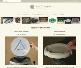 Pureandsimplepottery.com(Pure and Simple Pottery Products) Screenshot
