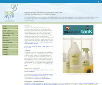 Pureayre.com(Odor eliminator PureAyre eliminates cat) Screenshot