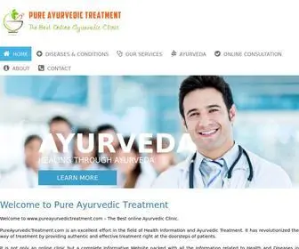 Pureayurvedictreatment.com(Pure Ayurvedic Treatment) Screenshot