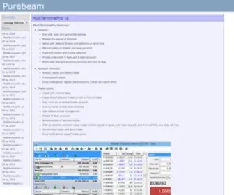Purebeam.biz(Purebeam software) Screenshot