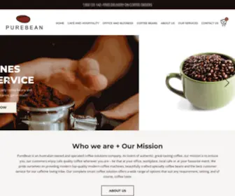 Purebean.com.au(Office Coffee Machines) Screenshot