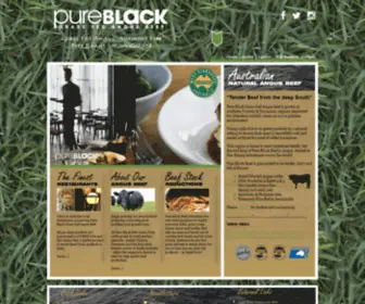 Pureblackbeef.com.au(Pure black natural angus beef) Screenshot