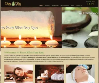 Pureblissspa.net(Pure Bliss Day Spa in Yuma) Screenshot