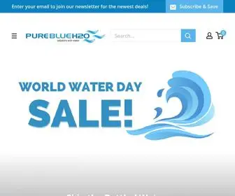 Pureblueh2O.com(PureBlue H2O Solutions with Water) Screenshot
