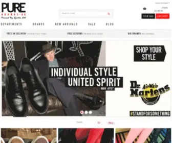 Purebrandsuk.com(Pure brands UK) Screenshot