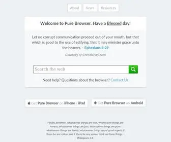 Purebrowser.org(Pure Browser) Screenshot