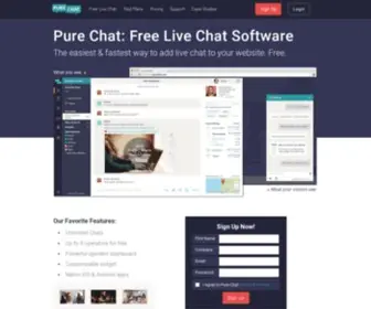 Purechat.com(Pure Chat) Screenshot