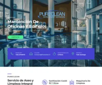 Pureclean.cl(Servicio de aseo y limpieza integral) Screenshot