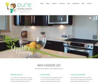 Purecleaningagency.com(Pure Cleaning Agency) Screenshot