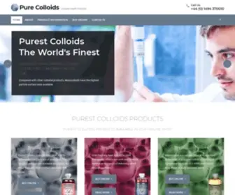 Purecolloids.co.uk(Pure Colloids) Screenshot