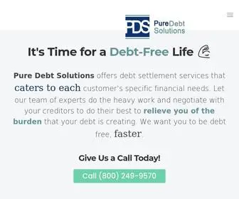 Puredebtsolutions.com(Pure Debt Solutions) Screenshot