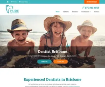 Puredentistry.com.au(Brisbane Experienced Dentists) Screenshot