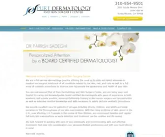 Puredermatology.com(Board Certified Dermatology) Screenshot