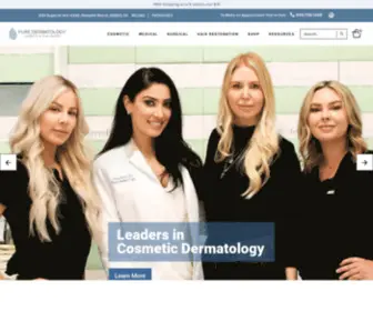 Puredermoc.com(Pure Dermatology Cosmetic & Hair Center) Screenshot