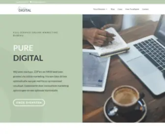 Puredigital.nl(Online marketing bureau voor ZZP en MKB) Screenshot