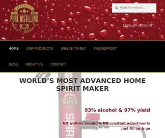 Puredistilling.com.au(Your local Aussie company with SPIRIT) Screenshot