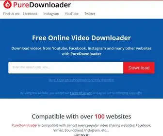 Puredownloader.com(Download YouTube) Screenshot