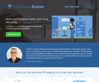 Puredreambuilder.biz(Pure Dream Builder Business Growth System) Screenshot