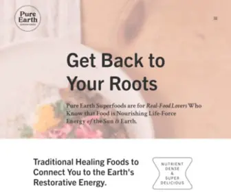 Pureearthsuperfoods.ca(Pure Earth Superfoods) Screenshot