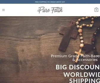 Purefaithshop.com(Faith Based Apparels and Accessories) Screenshot