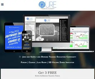 Purefinancialacademy.com(Supply and Demand Trading Community) Screenshot